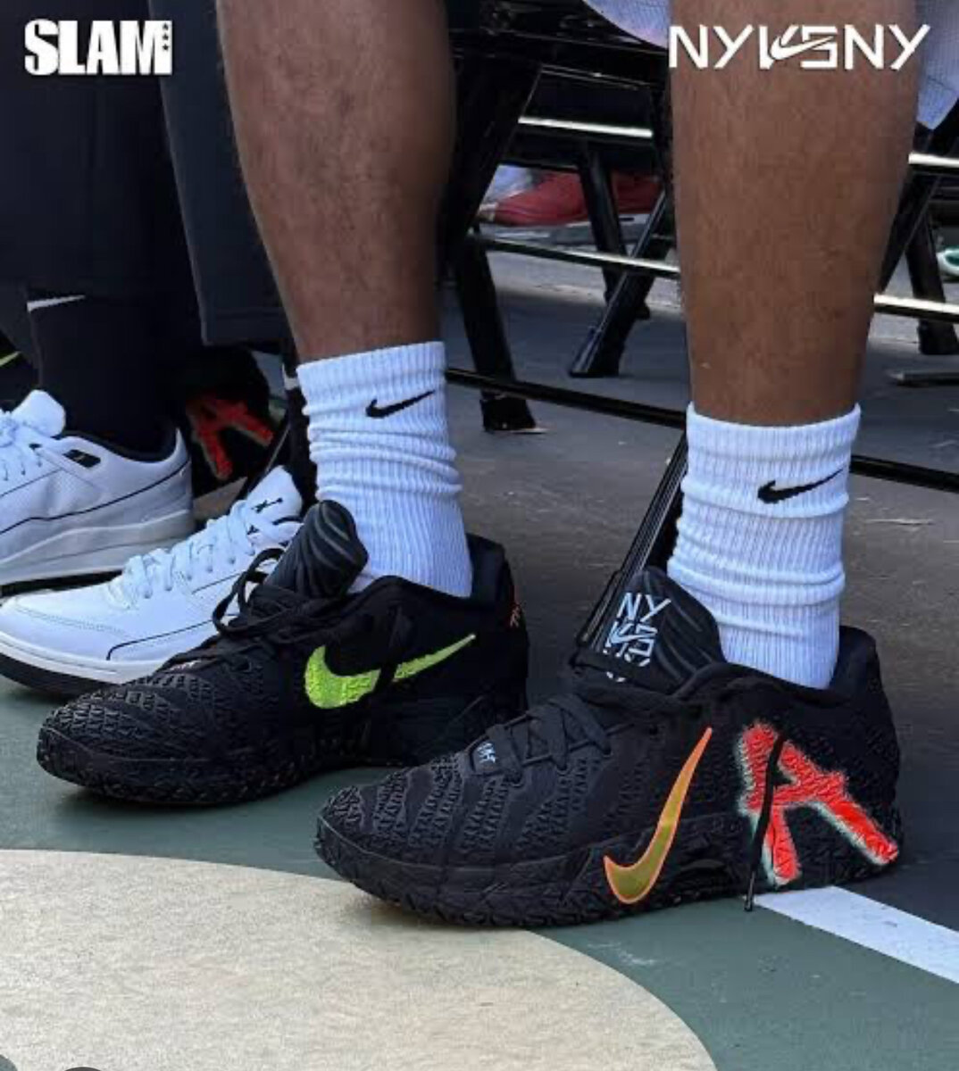 Custom Black Sports Sneakers