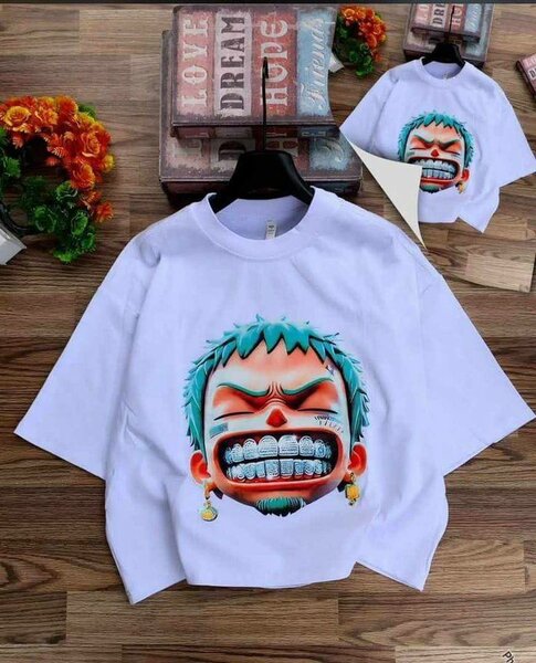 T-shirt amusant imprimé visage