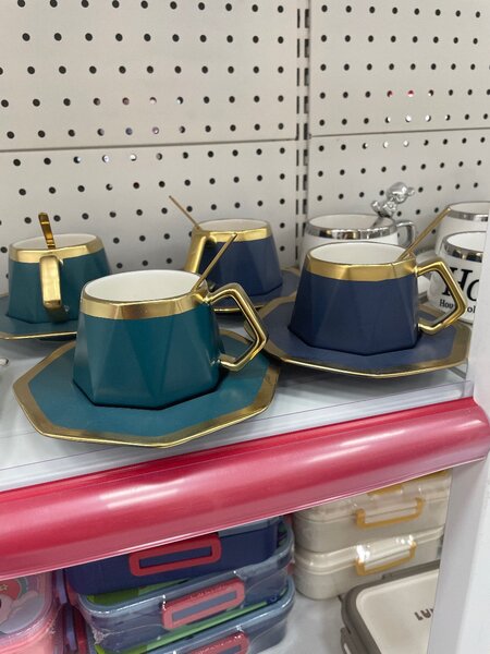 Кружка с блюдцем