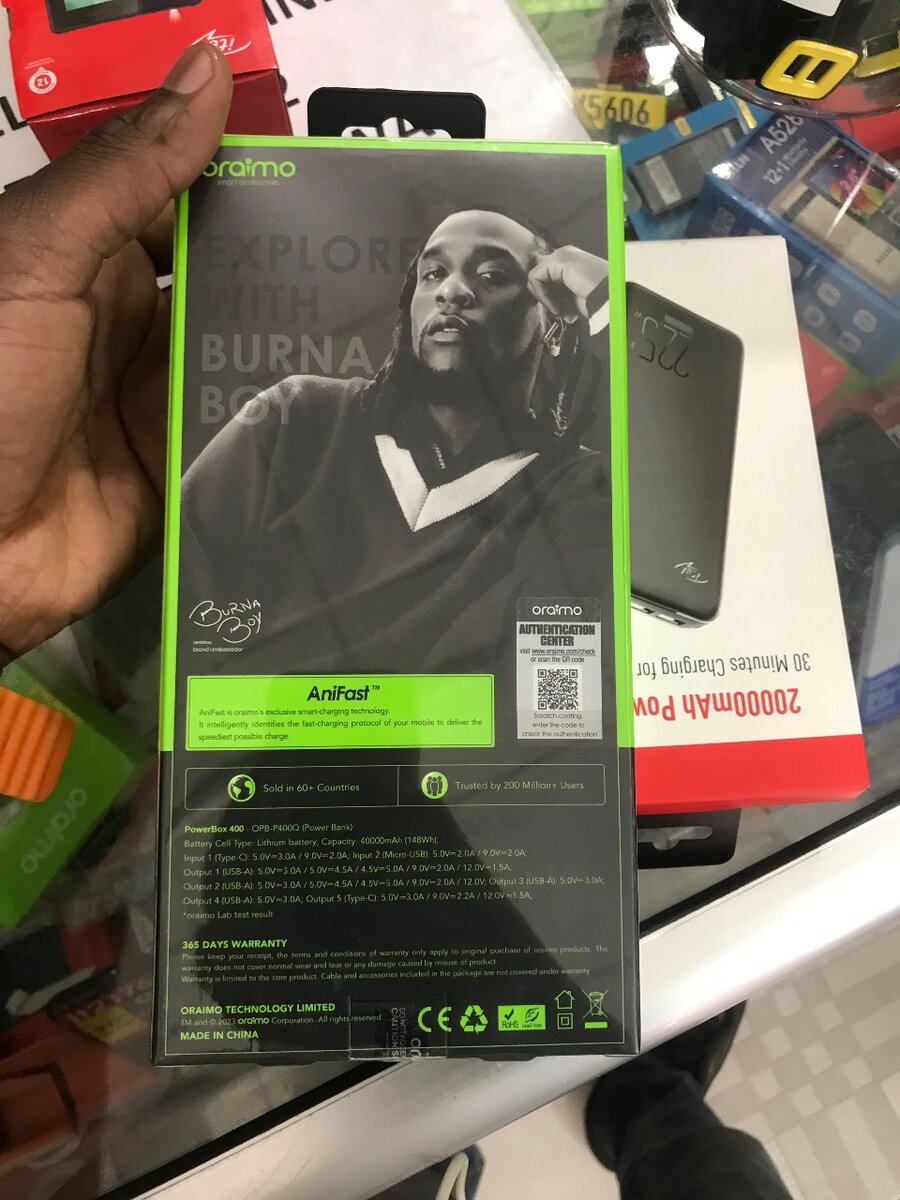 Oraimo powerbanks (40,000mAh)