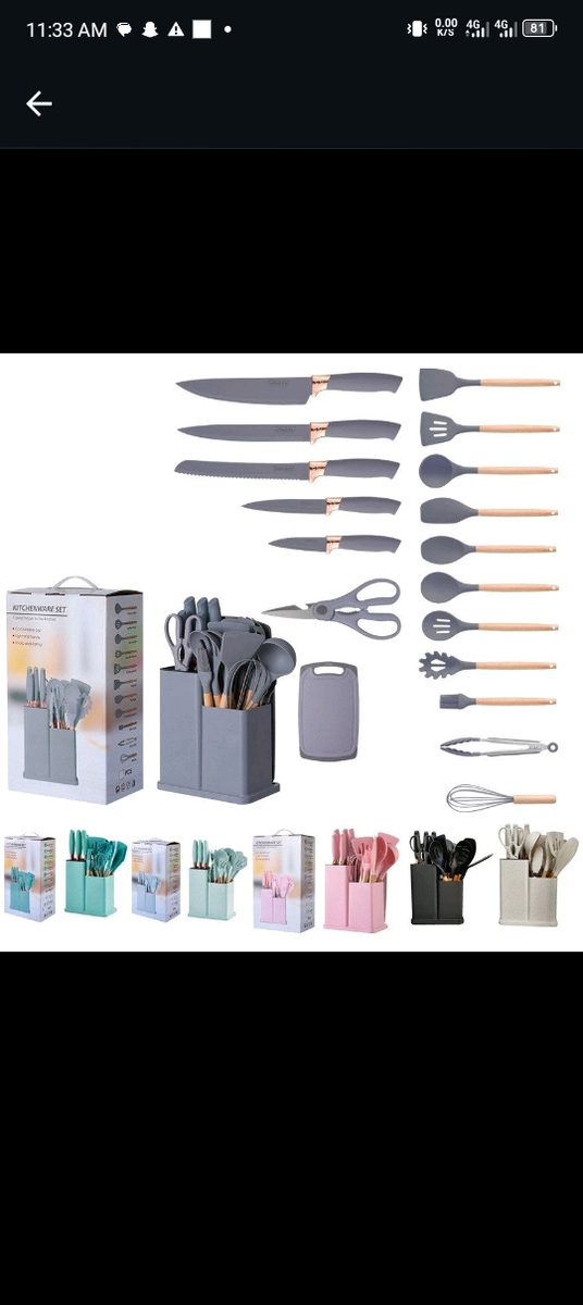 Silicon kitchenware 19pcs