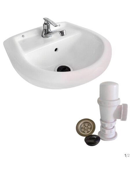 Lavabo mural blanc moderne