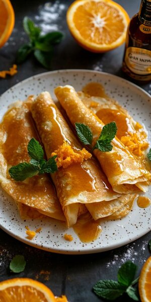 10 Crêpes a l'orange