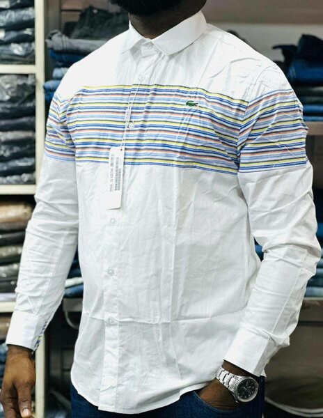 Chemise homme à rayures élégante