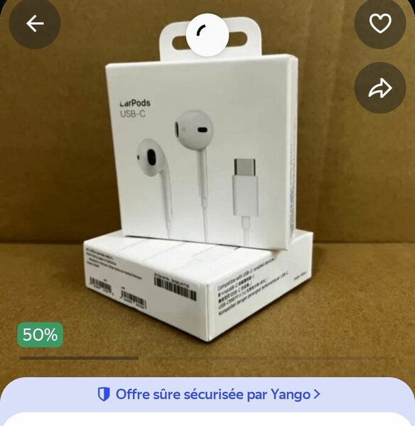 Écouteurs USB-C haute qualité