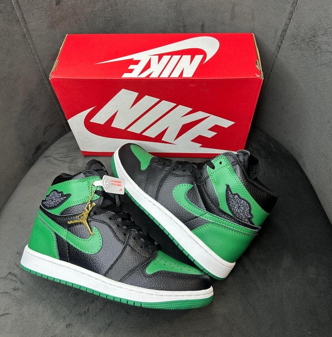 AIR JORDAN 1GREEN AND BLACK