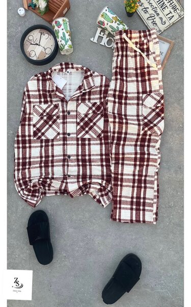 Pyjama à carreaux confort