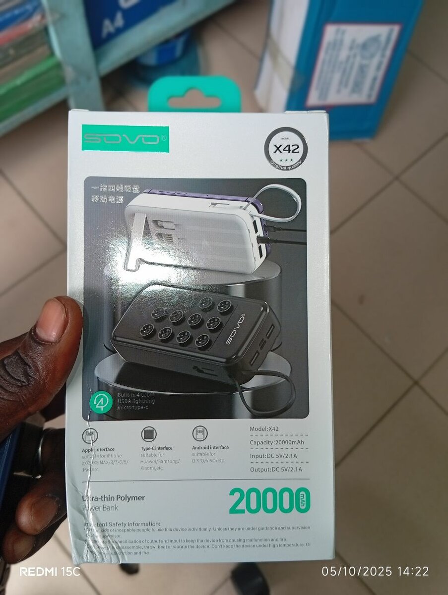 Batterie externe 20000mAh X42