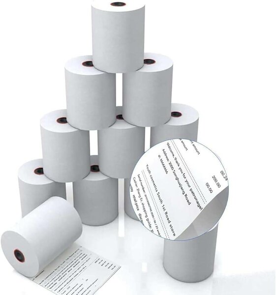 Rouleau de papier pour imprimante Thermique 58 mm et 80 mm