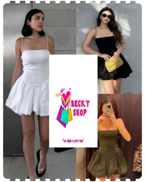 Robe Courte Évasée Élégante