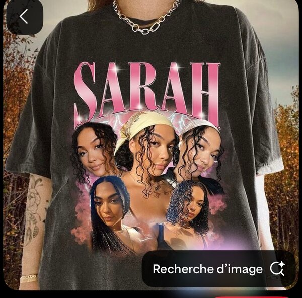 T-shirt personnalisé Sarah