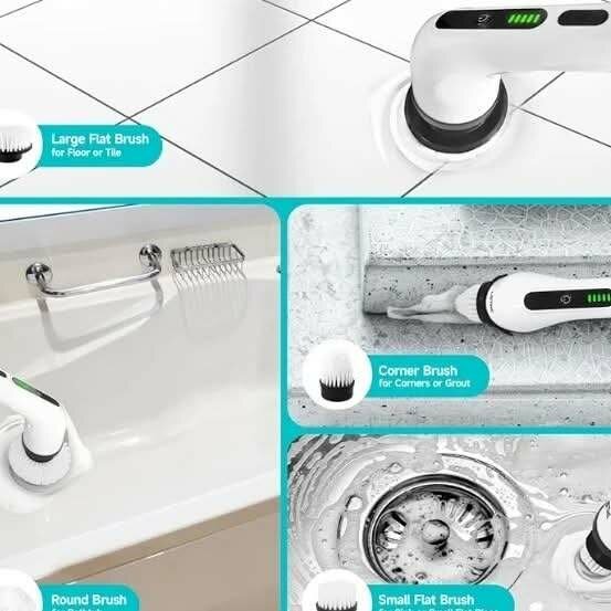 7  in 1 Electric  spinning brush   Cordless