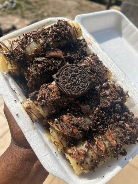 Crêpes au chocolat Oreo croustillantes