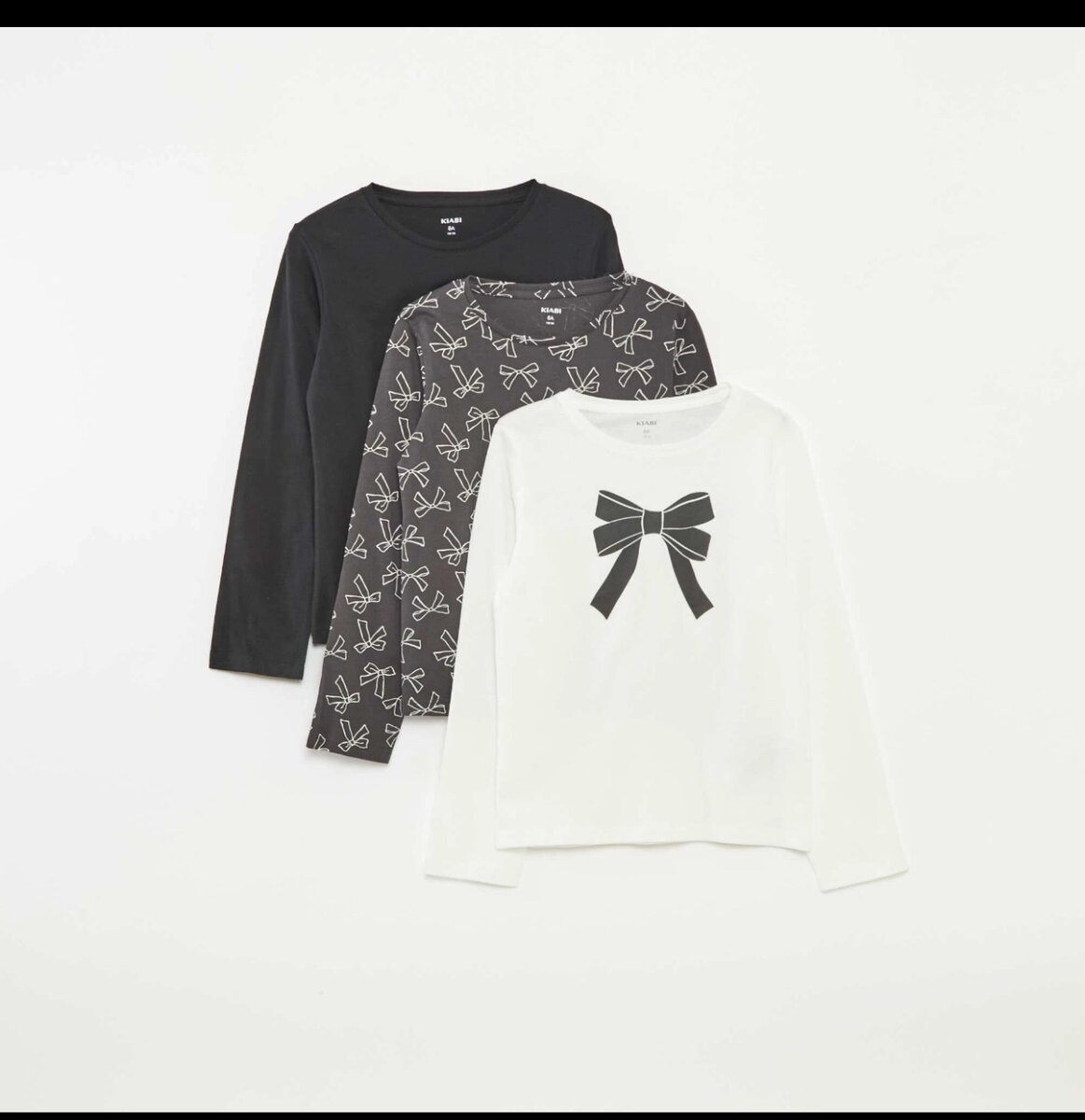 T-shirt Kiabi lot de 3 fille