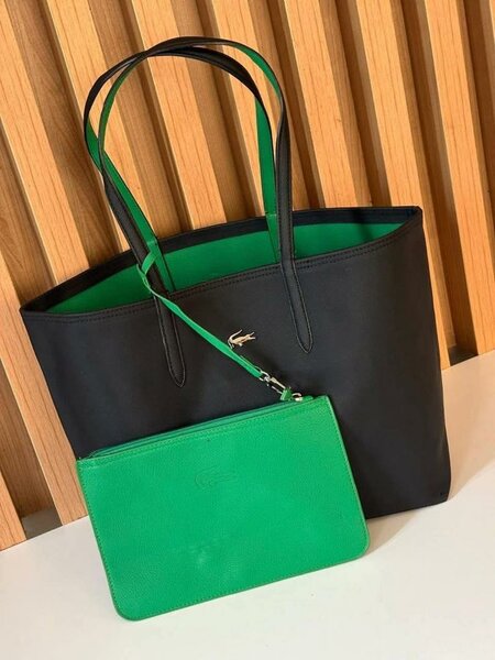 Sac fourre-tout en cuir noir