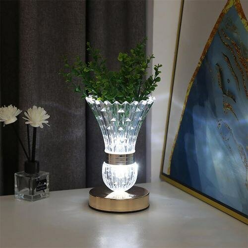 Lampe De Table En Cristal, Vase Créatif, Décoration De Chamb