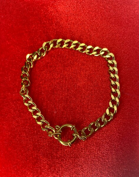 Bracelet élégant en argent et or