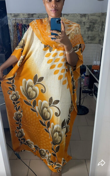 Boubou femme avec grand foular