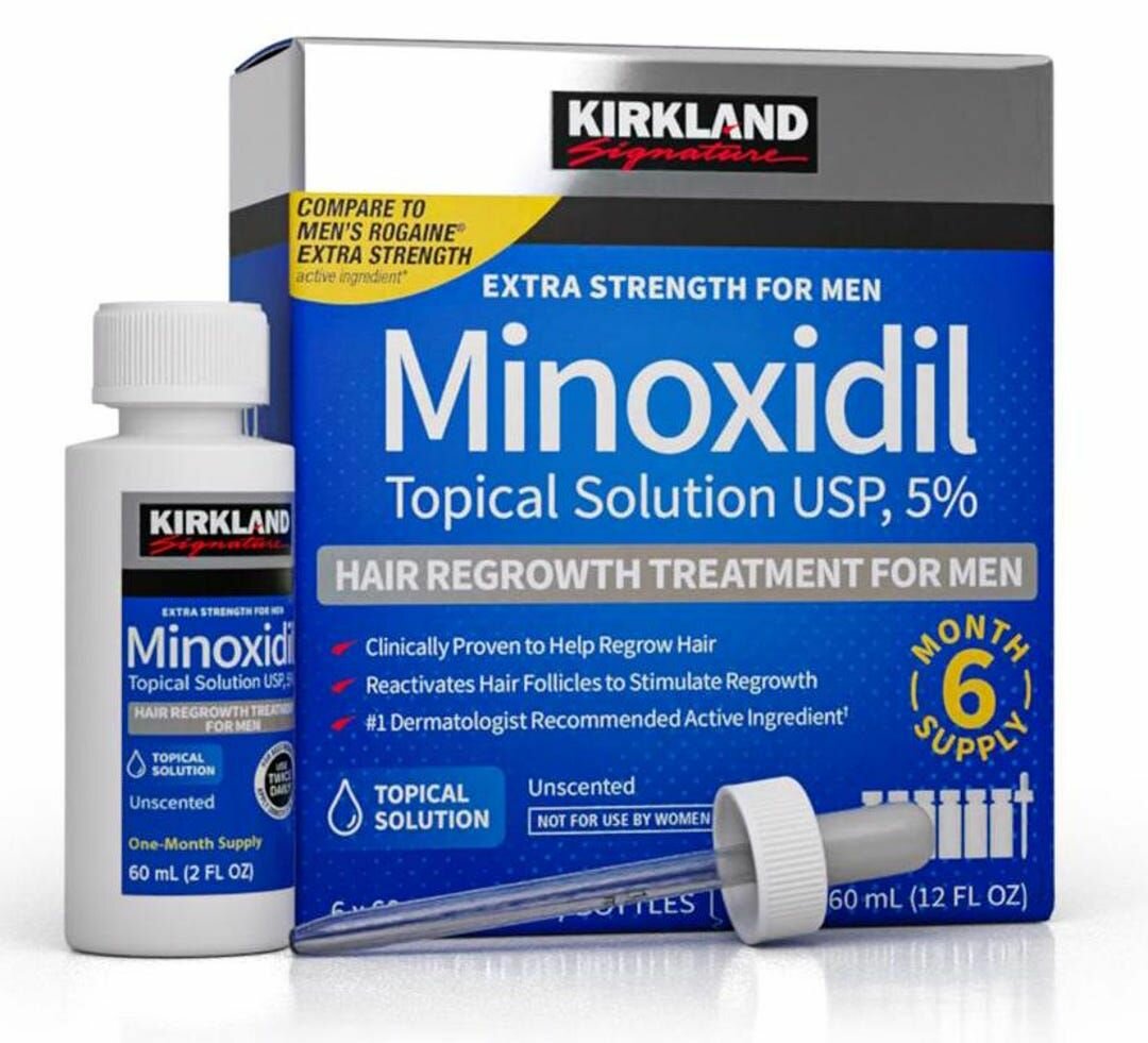 Kirkland minoxidil oil box