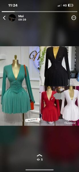 Robe courte élégante plissée