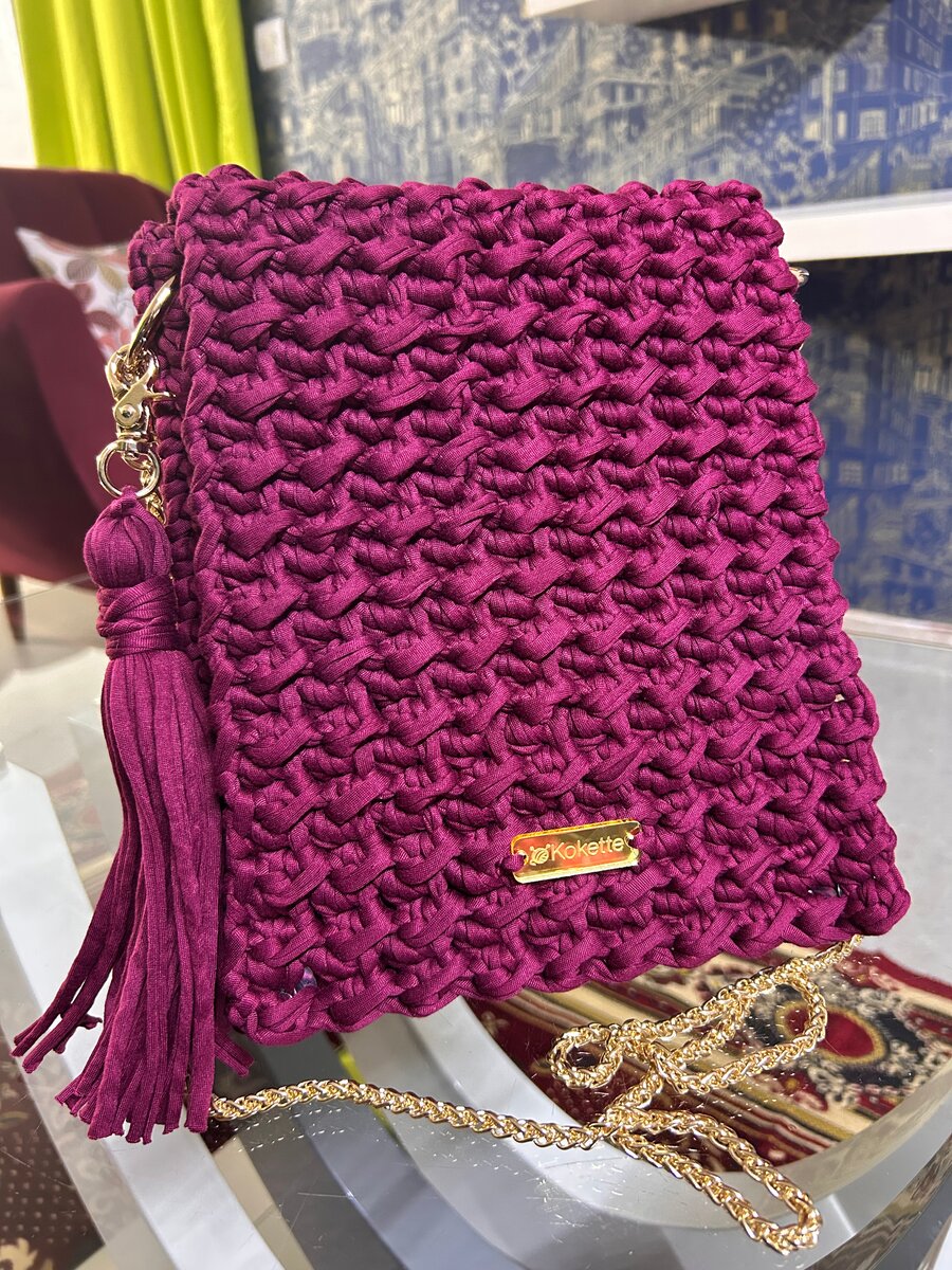 Sac à main crocheté élégant