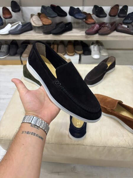 Mocassins en daim élégants