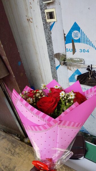 Bouquet de roses rouges élégantes