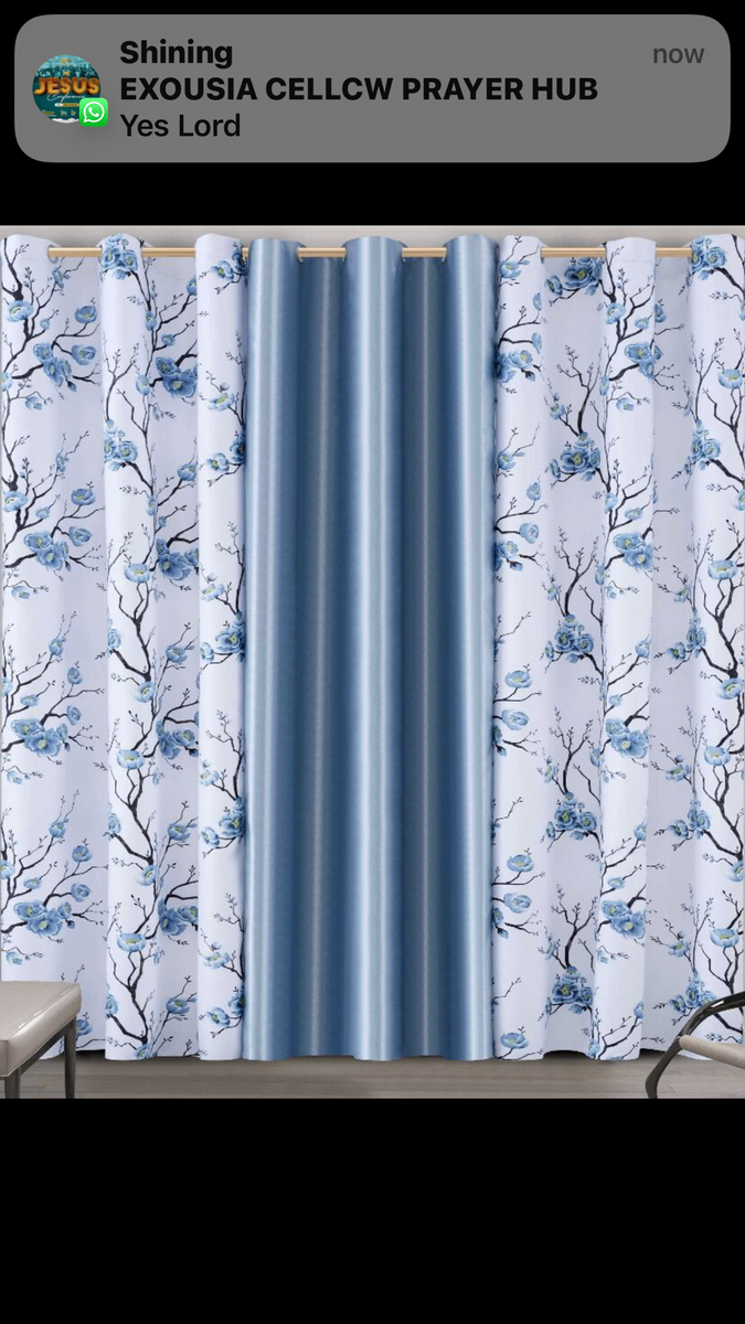 3 in 1  Pure cotton curtain