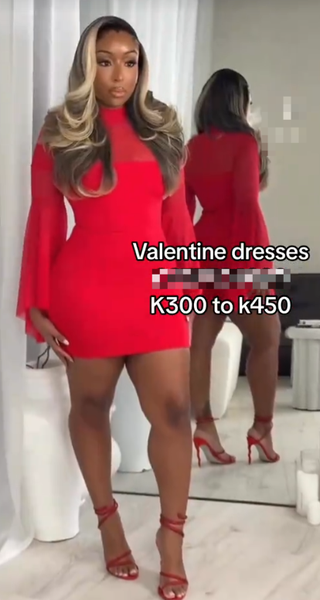 Women's red Dress