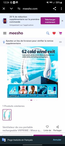 Ventilateur cou silencieux