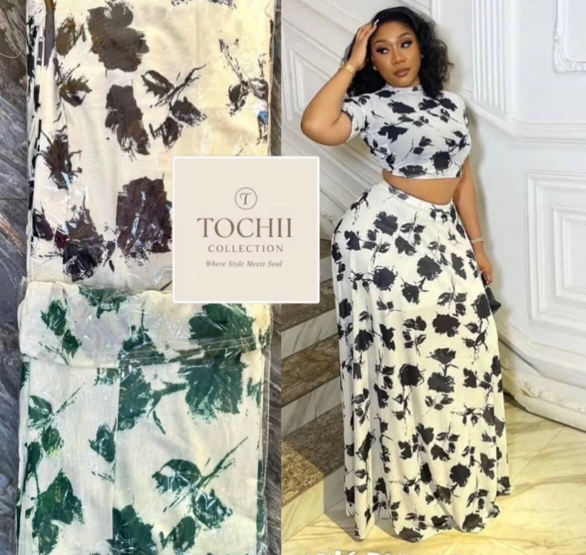 Robe longue imprime floral