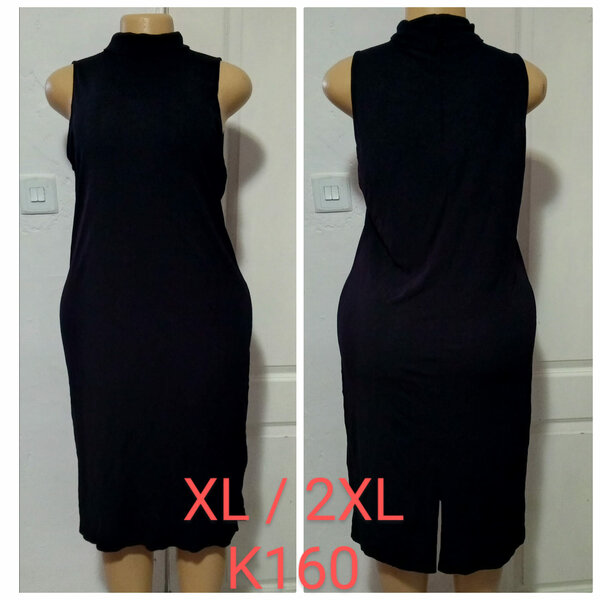 Women's Black Sleeveless Dress, Size XL / 2XL