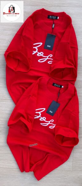 T-shirt unisexe rouge Broz