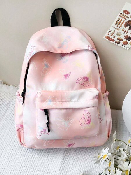 Sac à dos papillon rose