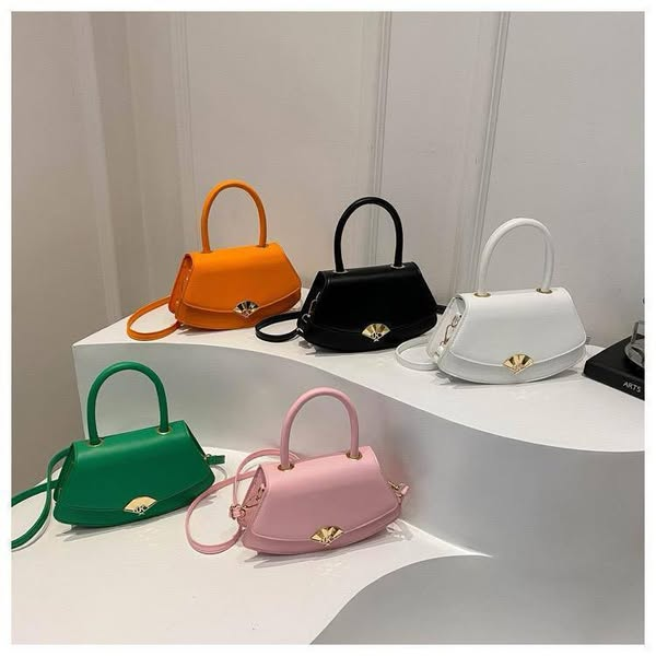 bag with gold buckle