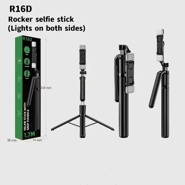 Perche à Selfie Rocker R16D avec Lumières