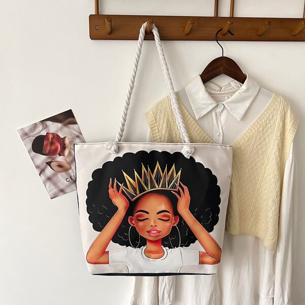 Sac Grand Motif Africain