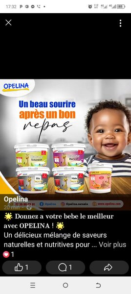 Purées pour bébés Opelina