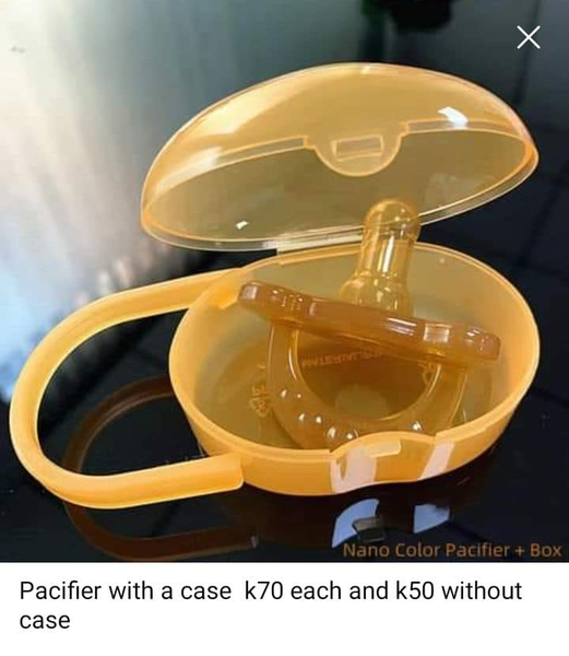 Pacifier with a case