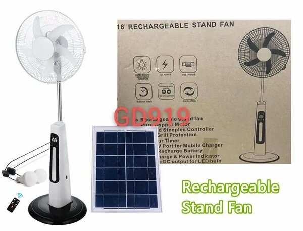 Rechargeable Solar fan