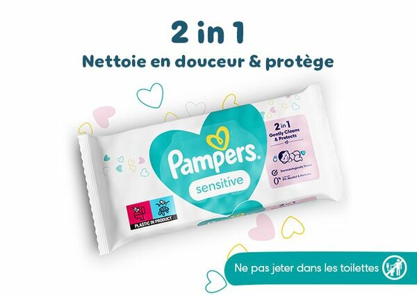 Lingettes Pampers Sensitives