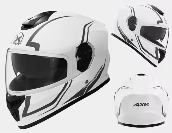 Casque de moto à menthon fermé