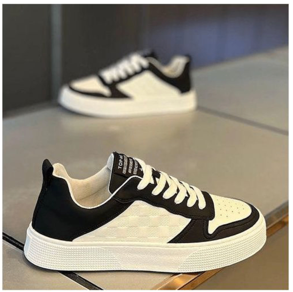 Baskets noires et blanches élégantes