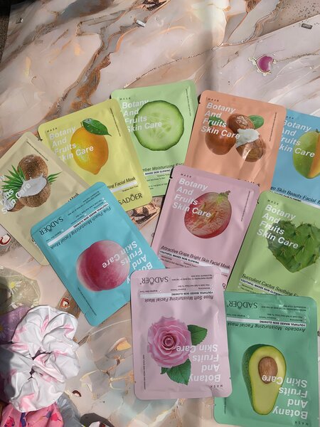 Des masques de visage