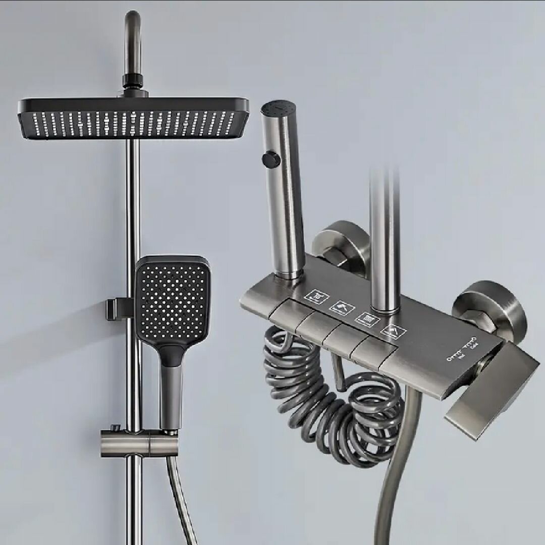 Kit de Douche Luxe Inox