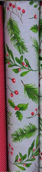 Рулон красивой узорчатой ткани Ранфорс