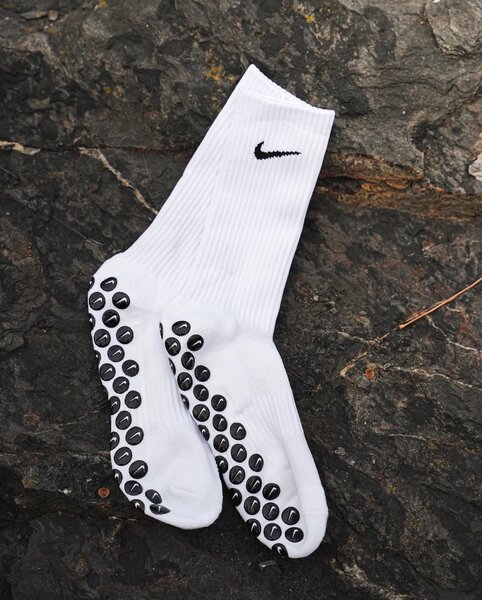 Chaussettes antidérapantes blanches