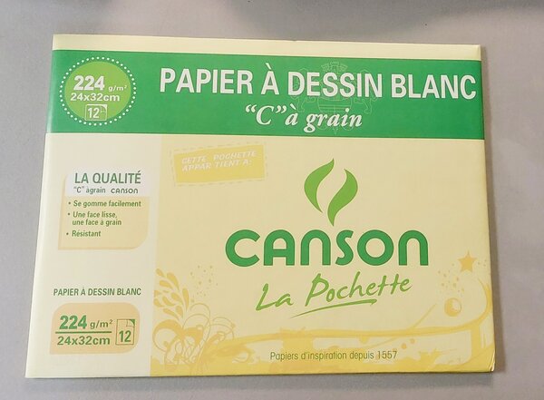 Papier à Dessin Blanc 224G