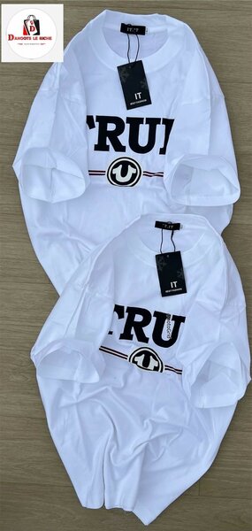 T-shirt blanc imprimé TRU