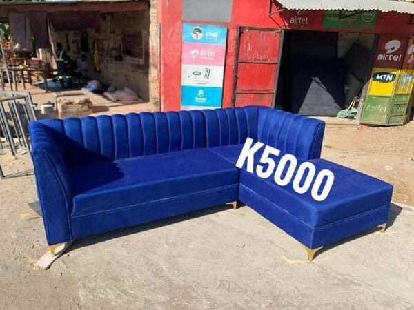 Beautiful and comfortable sofa blue